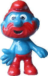 Papaschlumpf aus dem Ü-Ei